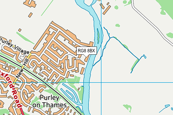 RG8 8BX map - OS VectorMap District (Ordnance Survey)