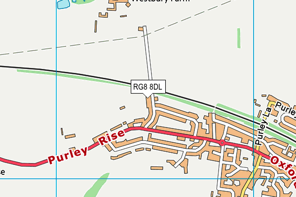 RG8 8DL map - OS VectorMap District (Ordnance Survey)