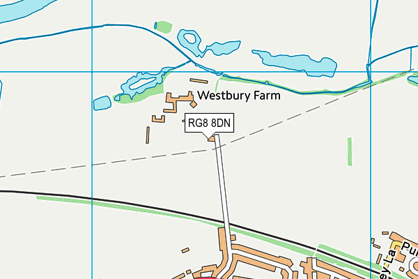 RG8 8DN map - OS VectorMap District (Ordnance Survey)