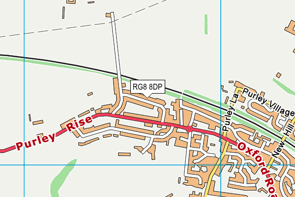 RG8 8DP map - OS VectorMap District (Ordnance Survey)