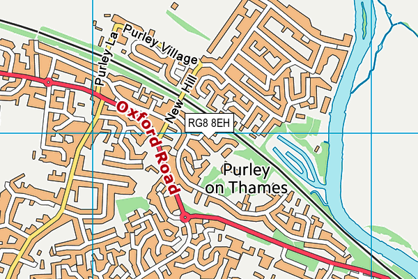 RG8 8EH map - OS VectorMap District (Ordnance Survey)