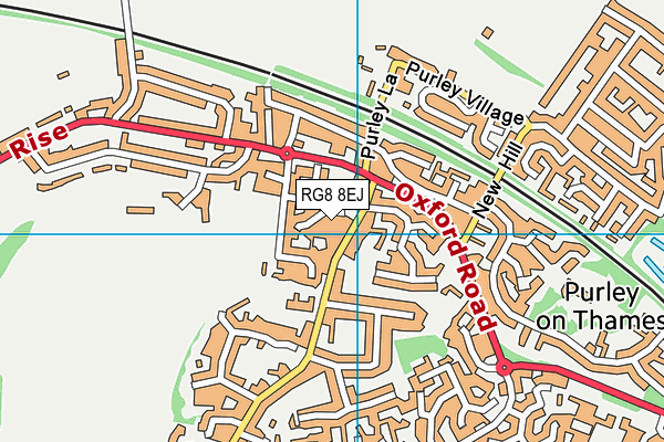 RG8 8EJ map - OS VectorMap District (Ordnance Survey)