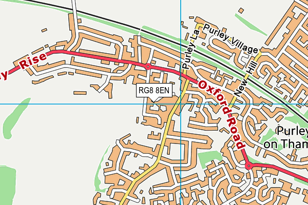 RG8 8EN map - OS VectorMap District (Ordnance Survey)