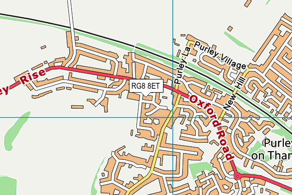 RG8 8ET map - OS VectorMap District (Ordnance Survey)