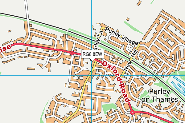 RG8 8EW map - OS VectorMap District (Ordnance Survey)