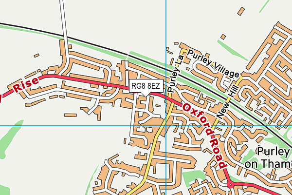 RG8 8EZ map - OS VectorMap District (Ordnance Survey)