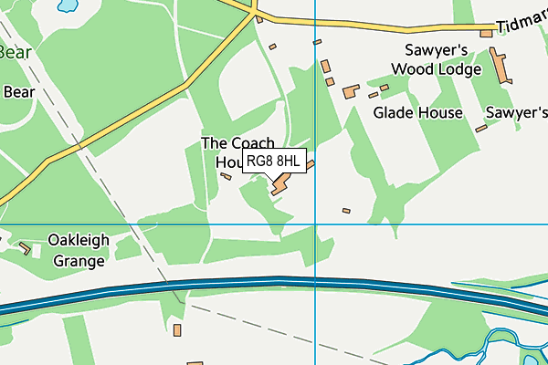 RG8 8HL map - OS VectorMap District (Ordnance Survey)