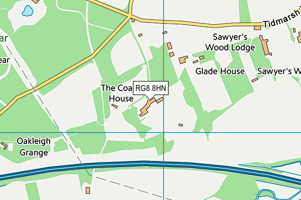 RG8 8HN map - OS VectorMap District (Ordnance Survey)