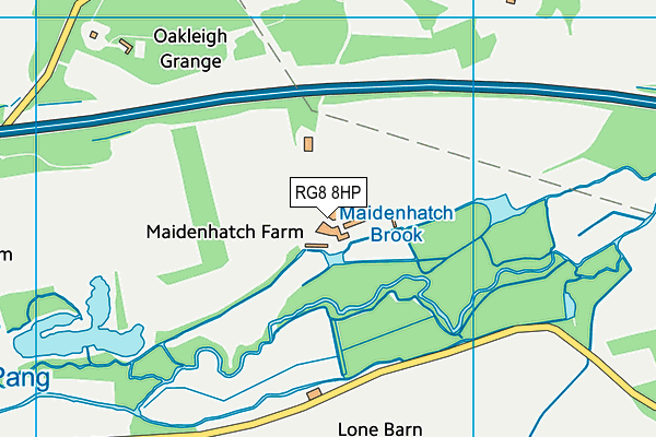 RG8 8HP map - OS VectorMap District (Ordnance Survey)