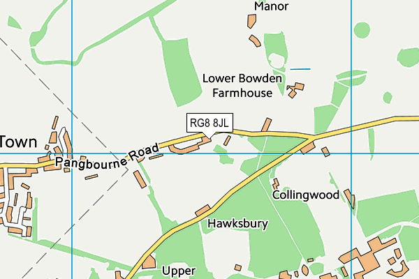 RG8 8JL map - OS VectorMap District (Ordnance Survey)