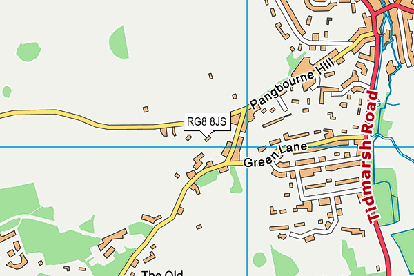 RG8 8JS map - OS VectorMap District (Ordnance Survey)