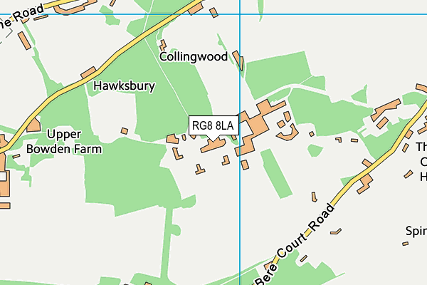 Pangbourne College map (RG8 8LA) - OS VectorMap District (Ordnance Survey)