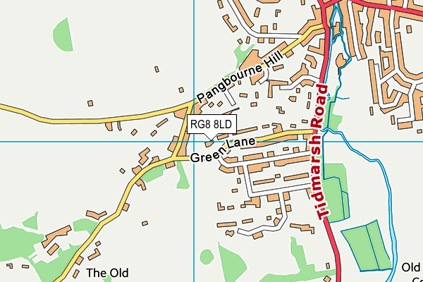 RG8 8LD map - OS VectorMap District (Ordnance Survey)