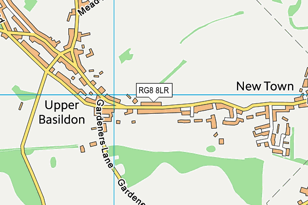 RG8 8LR map - OS VectorMap District (Ordnance Survey)