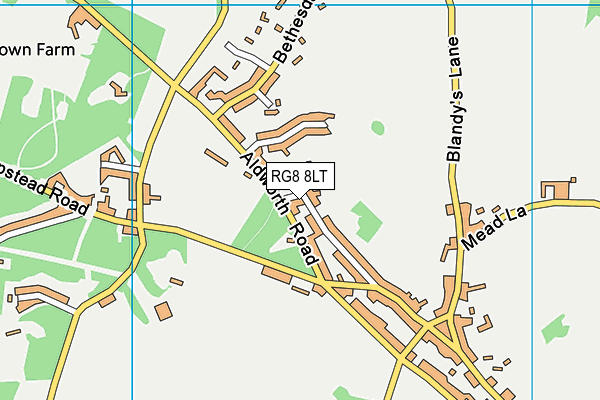 RG8 8LT map - OS VectorMap District (Ordnance Survey)