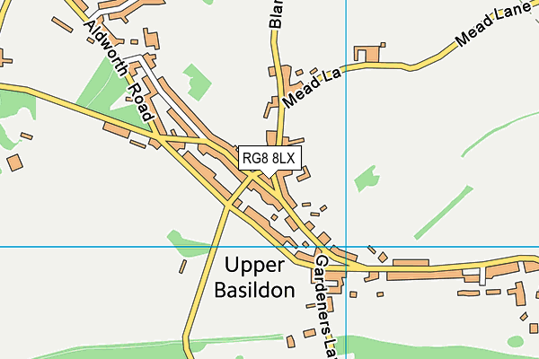 RG8 8LX map - OS VectorMap District (Ordnance Survey)