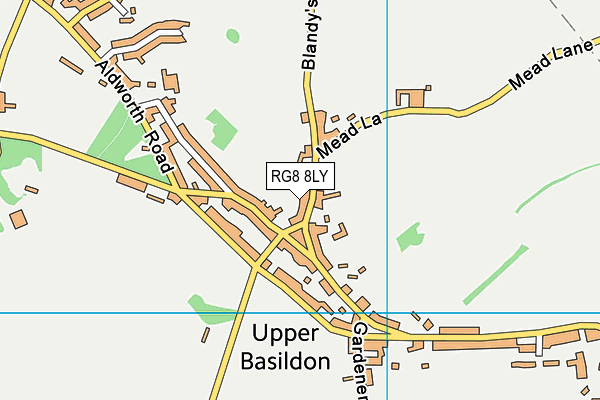 RG8 8LY map - OS VectorMap District (Ordnance Survey)