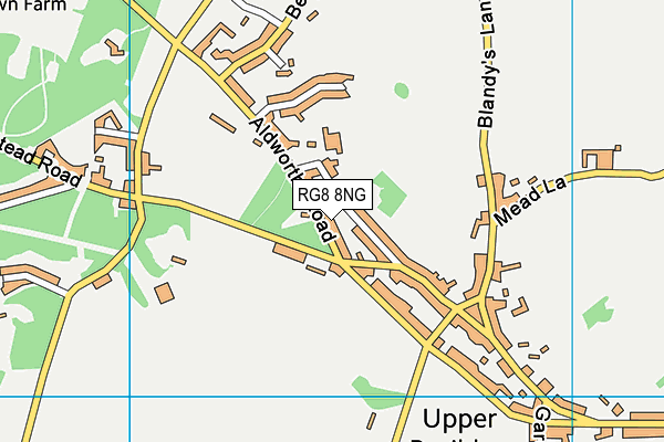 RG8 8NG map - OS VectorMap District (Ordnance Survey)