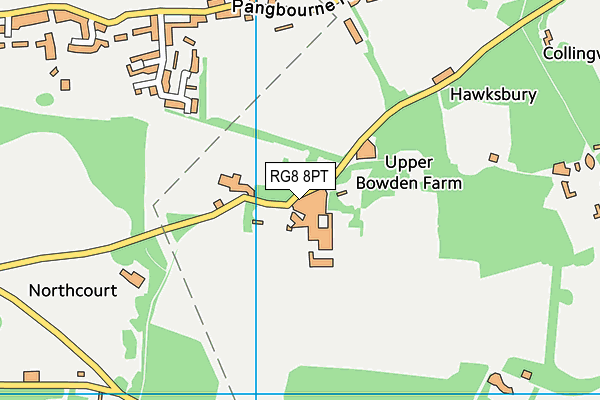 RG8 8PT map - OS VectorMap District (Ordnance Survey)