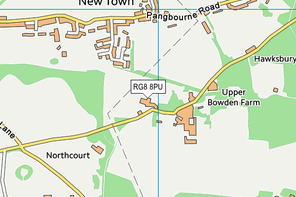 RG8 8PU map - OS VectorMap District (Ordnance Survey)