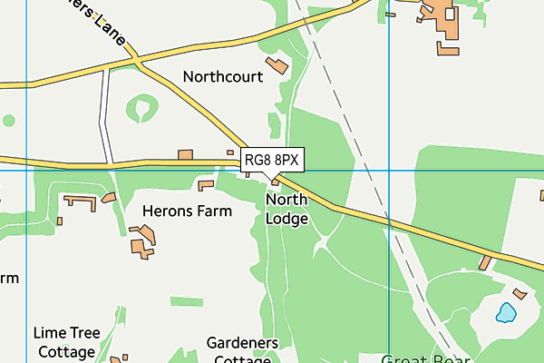 RG8 8PX map - OS VectorMap District (Ordnance Survey)