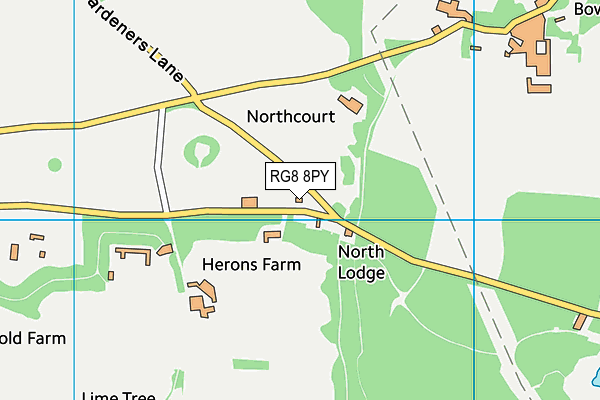 RG8 8PY map - OS VectorMap District (Ordnance Survey)