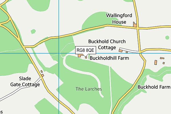 RG8 8QE map - OS VectorMap District (Ordnance Survey)