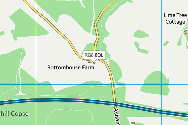 RG8 8QL map - OS VectorMap District (Ordnance Survey)