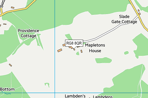 RG8 8QR map - OS VectorMap District (Ordnance Survey)