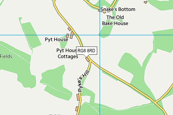 RG8 8RD map - OS VectorMap District (Ordnance Survey)