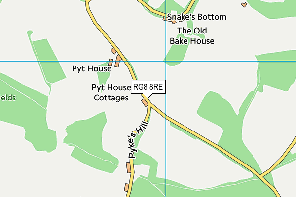 RG8 8RE map - OS VectorMap District (Ordnance Survey)