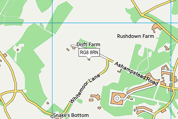 RG8 8RN map - OS VectorMap District (Ordnance Survey)