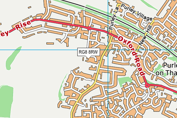 RG8 8RW map - OS VectorMap District (Ordnance Survey)