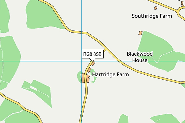 RG8 8SB map - OS VectorMap District (Ordnance Survey)