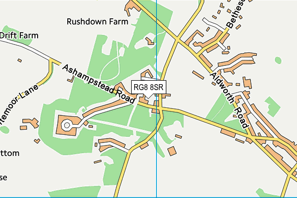 RG8 8SR map - OS VectorMap District (Ordnance Survey)