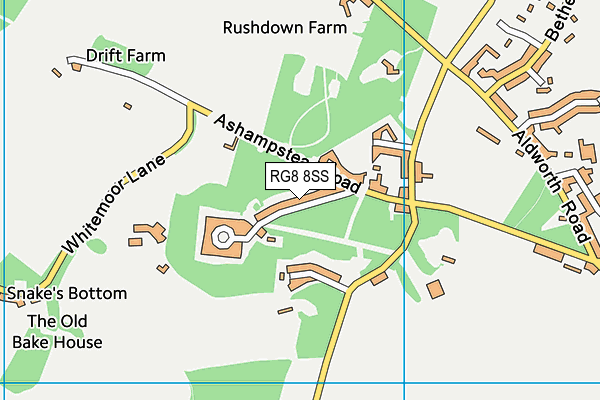 RG8 8SS map - OS VectorMap District (Ordnance Survey)