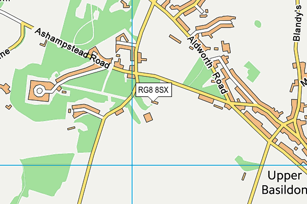 RG8 8SX map - OS VectorMap District (Ordnance Survey)