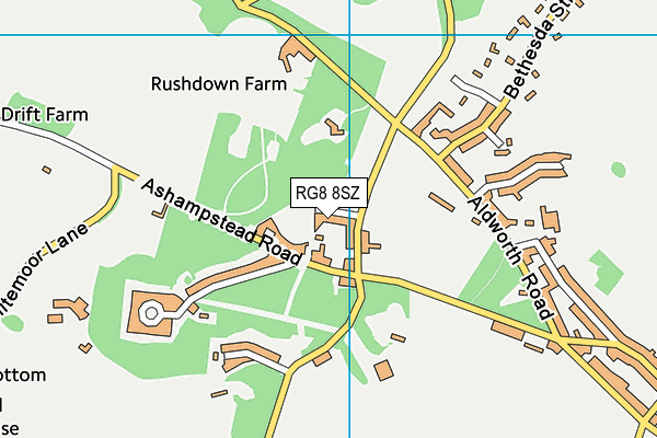 RG8 8SZ map - OS VectorMap District (Ordnance Survey)