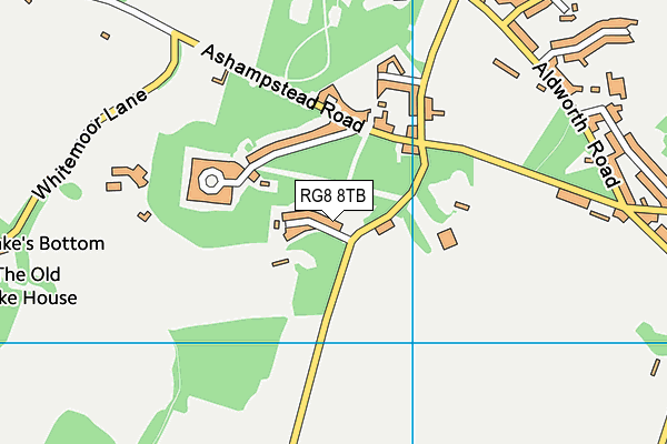 RG8 8TB map - OS VectorMap District (Ordnance Survey)