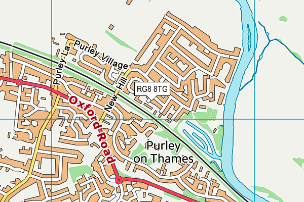 RG8 8TG map - OS VectorMap District (Ordnance Survey)