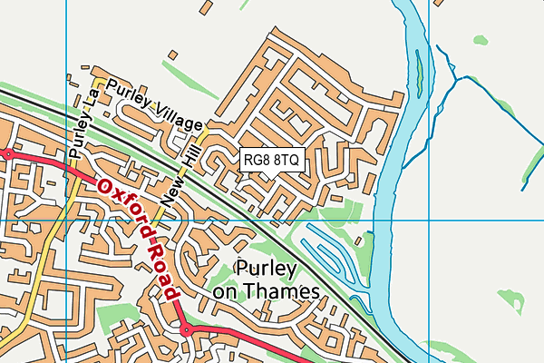 RG8 8TQ map - OS VectorMap District (Ordnance Survey)