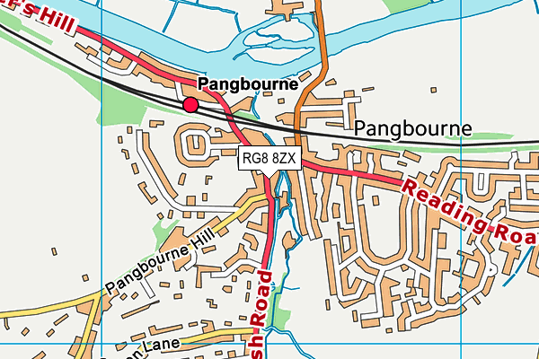 RG8 8ZX map - OS VectorMap District (Ordnance Survey)