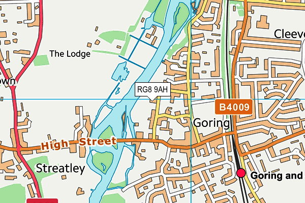 RG8 9AH map - OS VectorMap District (Ordnance Survey)