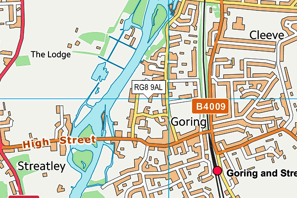RG8 9AL map - OS VectorMap District (Ordnance Survey)