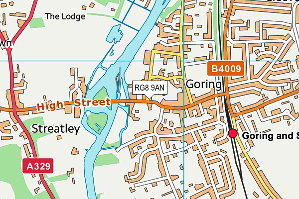 RG8 9AN map - OS VectorMap District (Ordnance Survey)