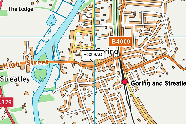 RG8 9AQ map - OS VectorMap District (Ordnance Survey)