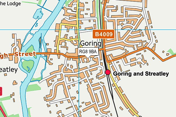 RG8 9BA map - OS VectorMap District (Ordnance Survey)