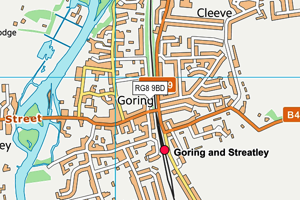 Gardiner Recreation Ground map (RG8 9BD) - OS VectorMap District (Ordnance Survey)