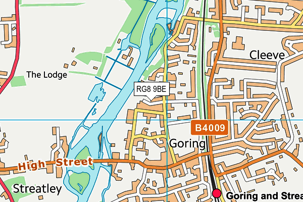 RG8 9BE map - OS VectorMap District (Ordnance Survey)