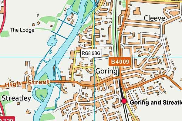 RG8 9BG map - OS VectorMap District (Ordnance Survey)